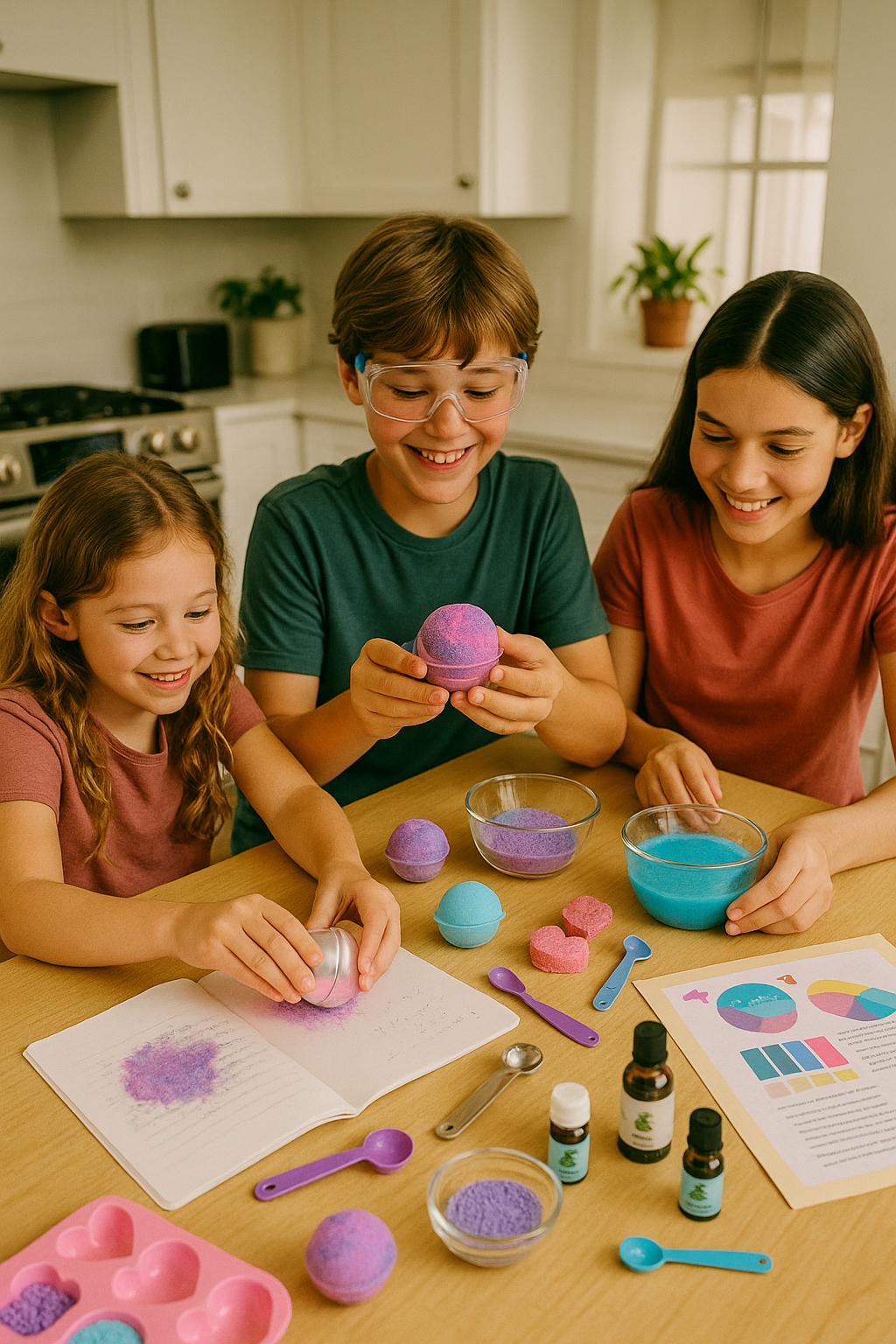 Real family using GlowChem products together