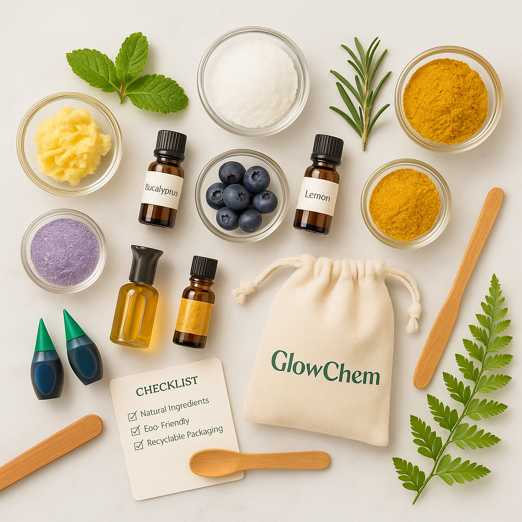 Natural ingredients and eco-friendly GlowChem practices